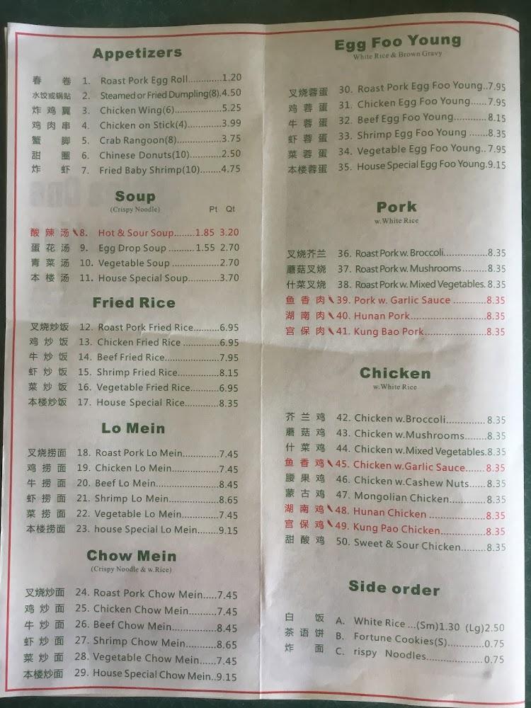 China One Buffet Menu image 3